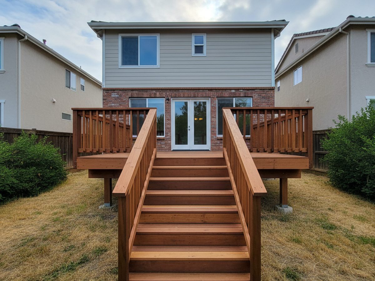 Composite Decking completed by Classic Deck Co in Glendale, CA