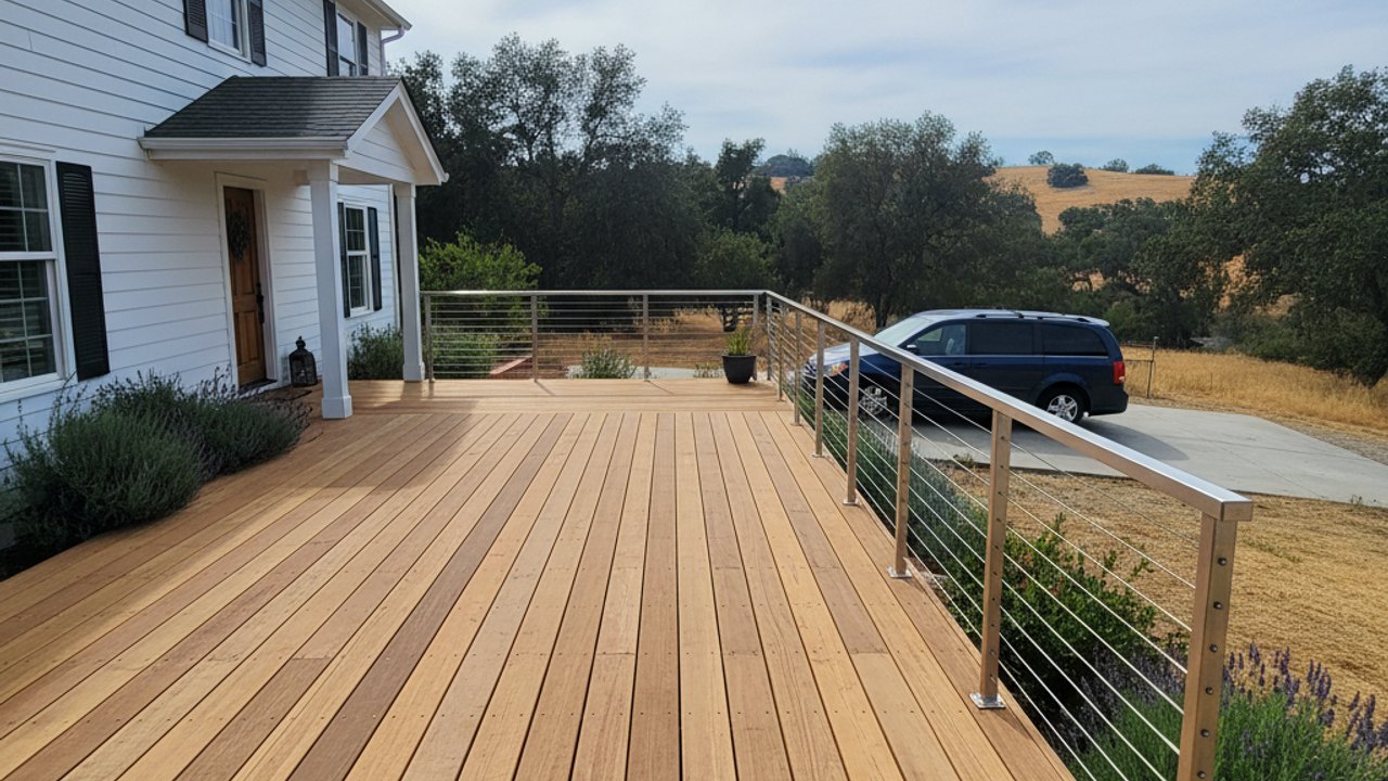 Composite Decking completed by Classic Deck Co in Anaheim, CA
